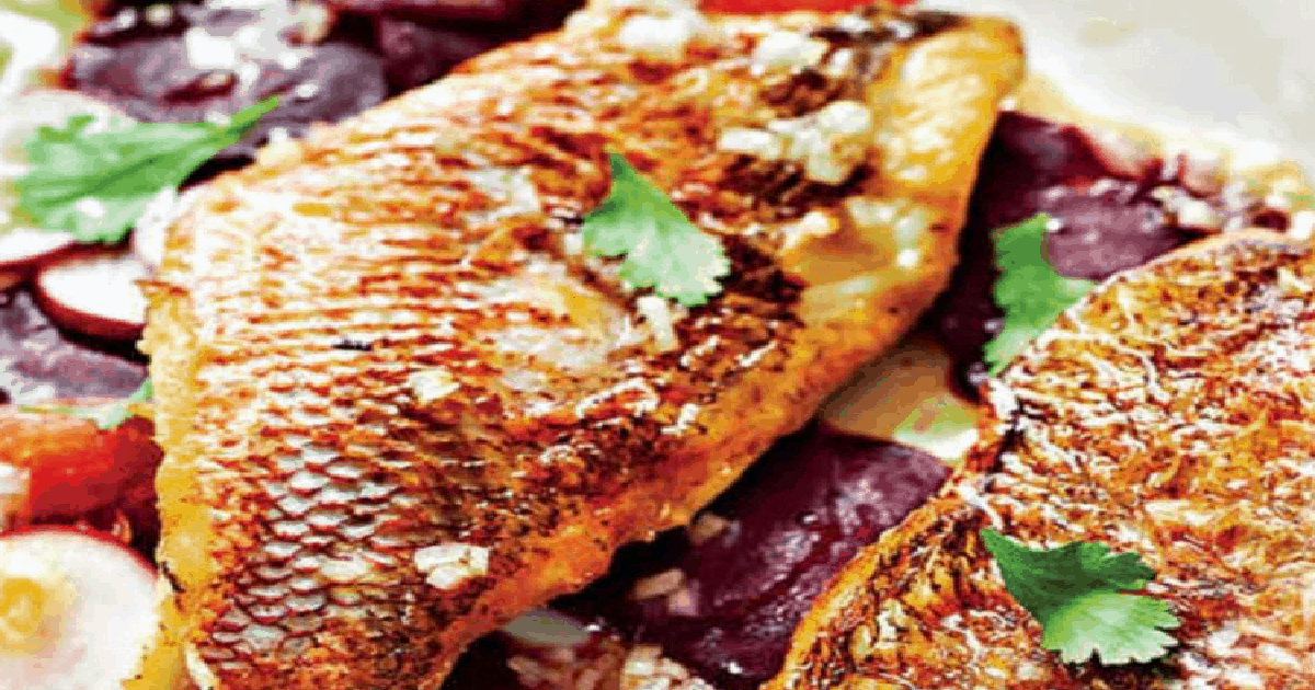 pan fried red snapper