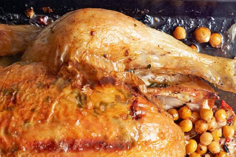 Roast Chicken Chickpea Stuffing Recipe