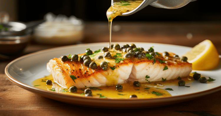 Gordon Ramsays Lemon Butter Caper Sauce Transform Your Meals Hells Kitchen Recipes 9978