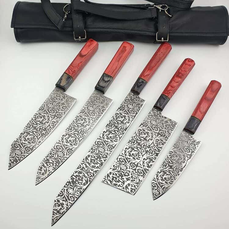 Getting Your First Japanese Kitchen Knife Set Read This First Hell S   SS 1 Vetus Japanese Knife Set  750x750 