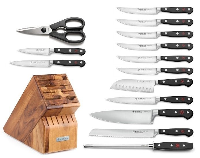 wüsthof classic 15 piece knife block set