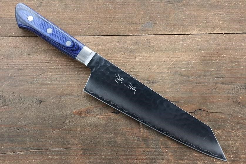 seisuke aus 10 hammered kiritsuke santoku knife