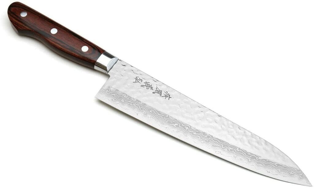 yoshihiro 8.25 inch damascus gyuto japanese chef’s knife