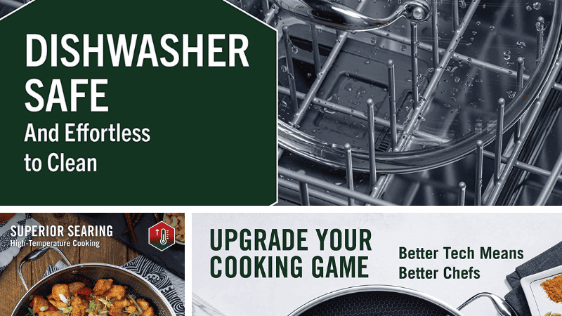 Although HexClad cookware may come with a higher price tag, it's a worthwhile investment that will ultimately save you money. With the HexClad Hybrid pan, you get the versatility of three pans in one, making it a cost-effective choice for your kitchen. Plus, its durable construction ensures it will last for many years, potentially making it the last pan you'll ever need to buy