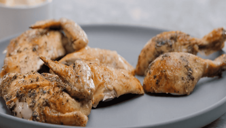 Gordon shows you how to tie and roast a whole chicken coated in a homemade Szechuan pepper mix. After that, he'll guide you on how to carve the chicken into portions for the salad.