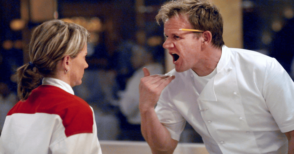 The fourteenth episode of Hell's Kitchen's fifth season aired on FOX on May 7, 2009. In this episode, Danny and Paula actively worked on their restaurants, competed in the final challenge, and reunited with their former teammates.