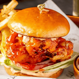 hellfire chicken burger