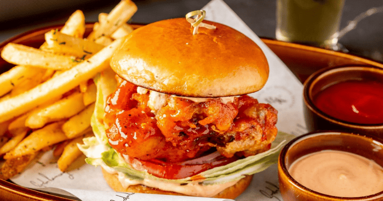 hellfire chicken burger