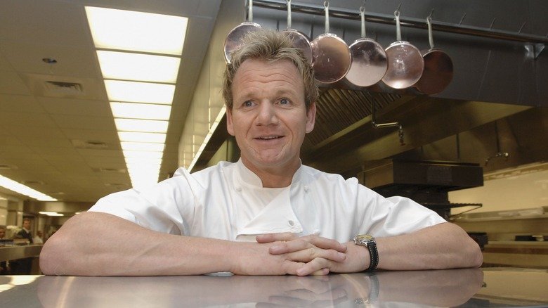 Chef Gordon Ramsay in kitchen