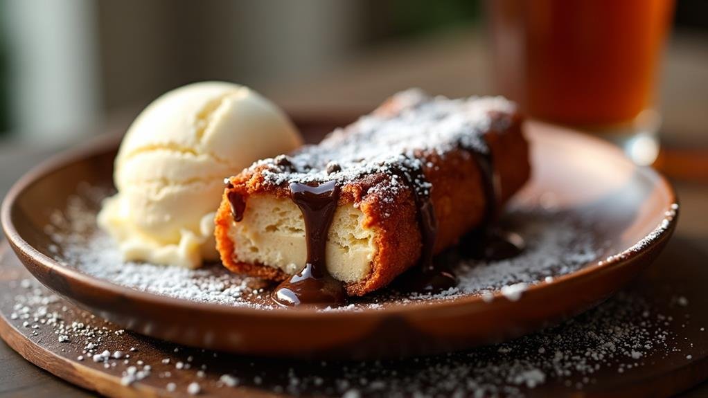 decadent deep fried chocolate treat