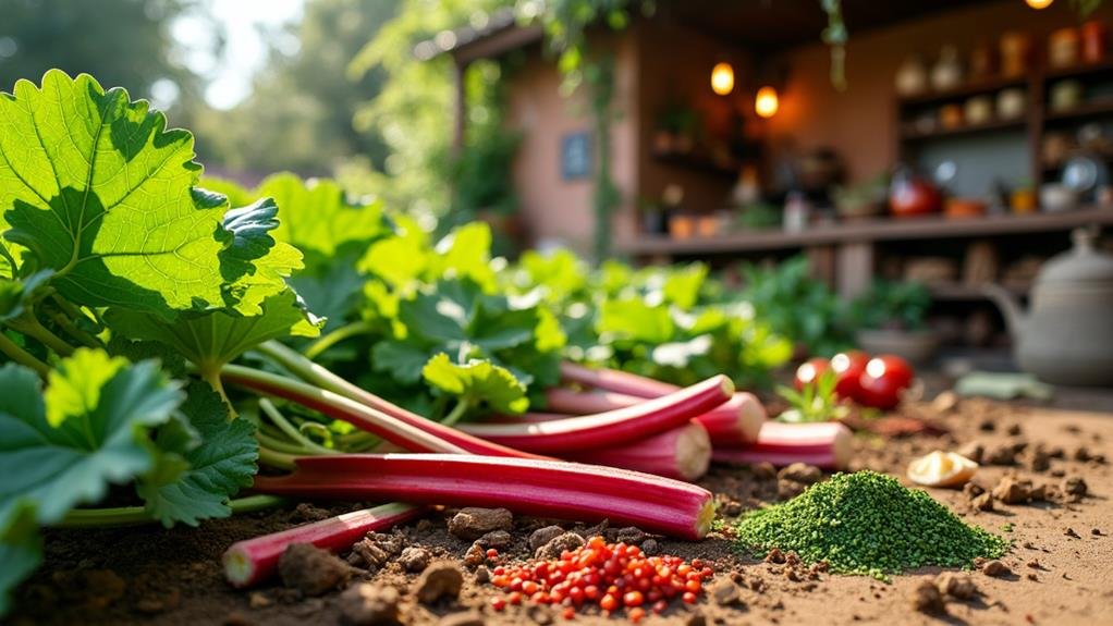 rhubarb cultivation in spain