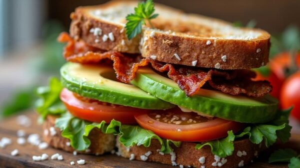 vegan blt with tempeh