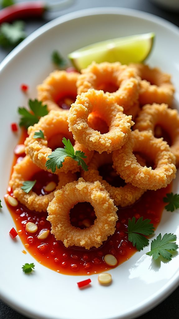 delicious crispy squid dish