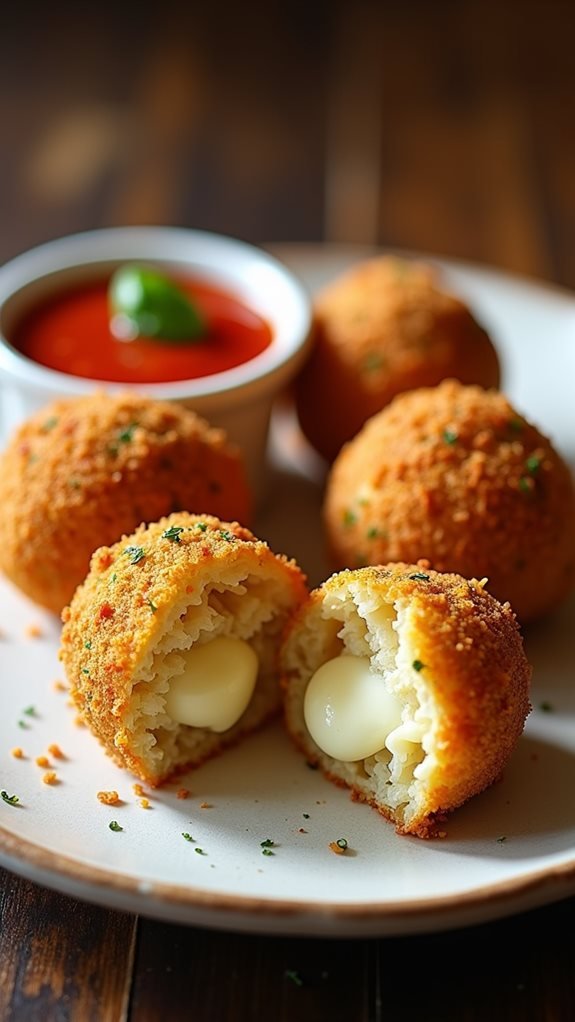 delicious fried cheese balls