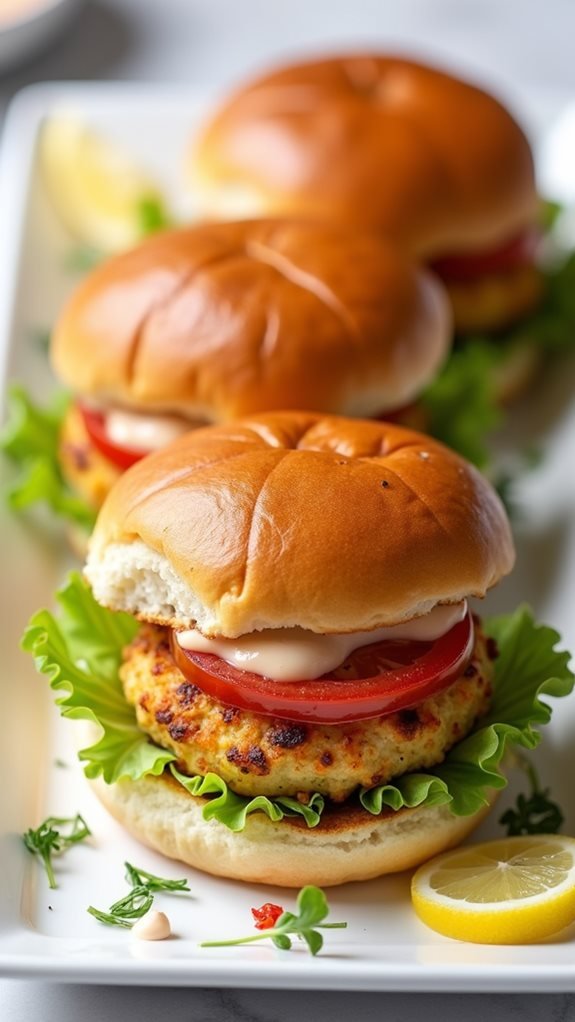 delicious mini crab sandwiches