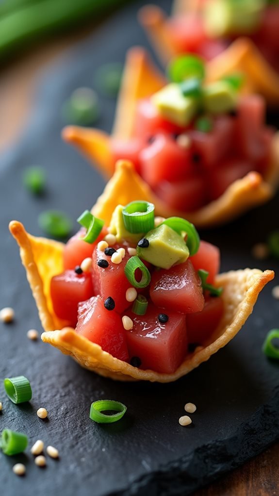 delicious spicy tuna appetizer