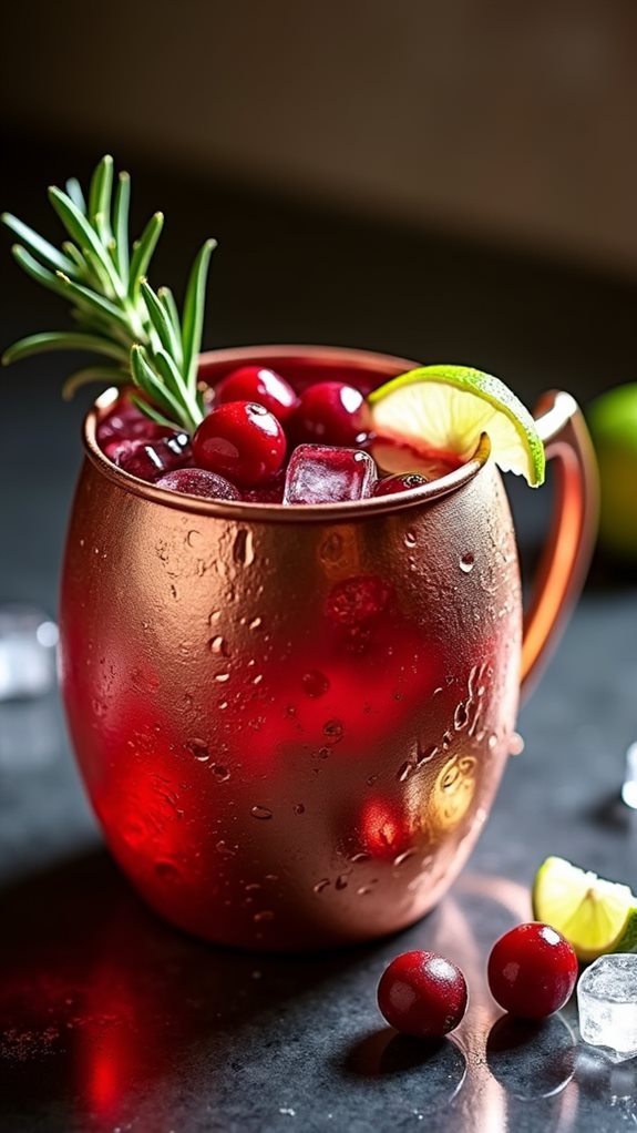 festive cocktail with twist