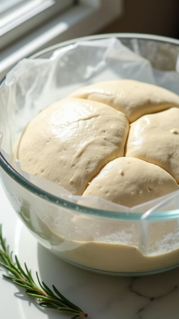 proof dough until doubled