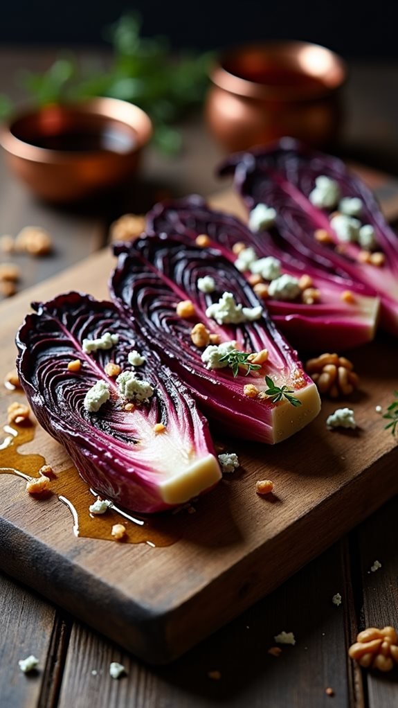 savory grilled radicchio salad