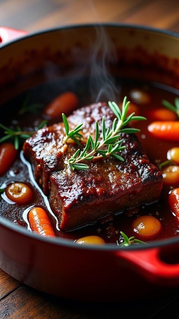 savory slow cooked beef dish