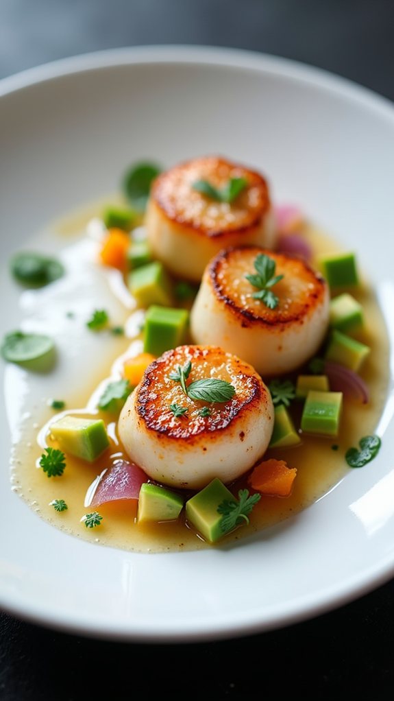 citrus infused scallop ceviche