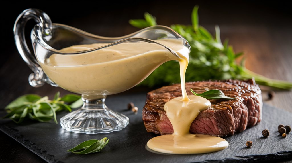 creamy herb infused sauce