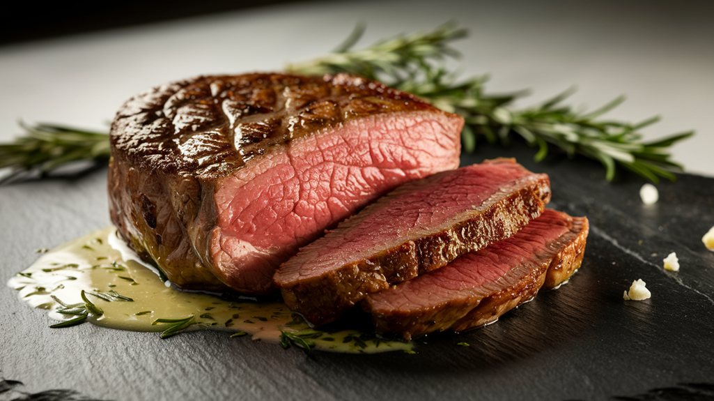 elegant juicy filet mignon
