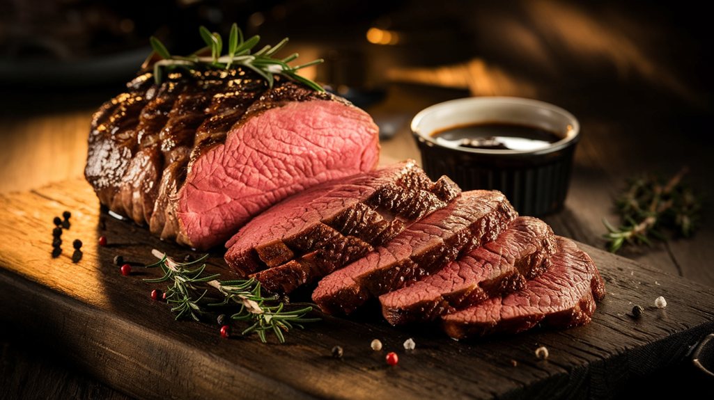 flavorful and juicy beef