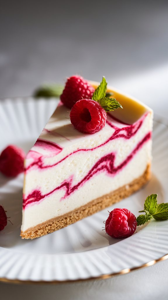 raspberry white chocolate cheesecake