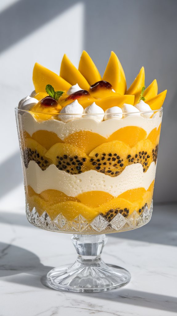 tropical fruit dessert delight