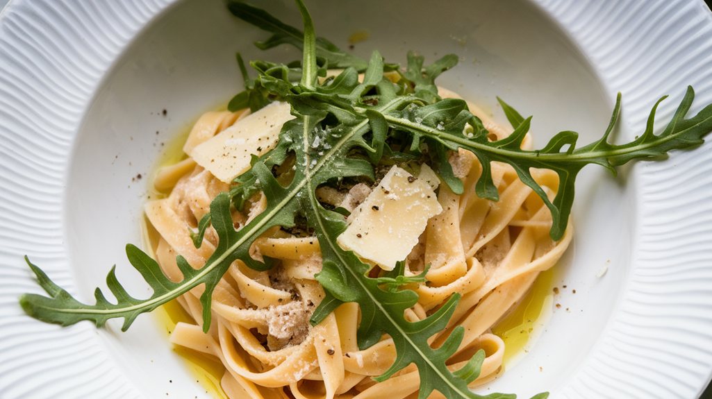 arugula enhances pasta dishes