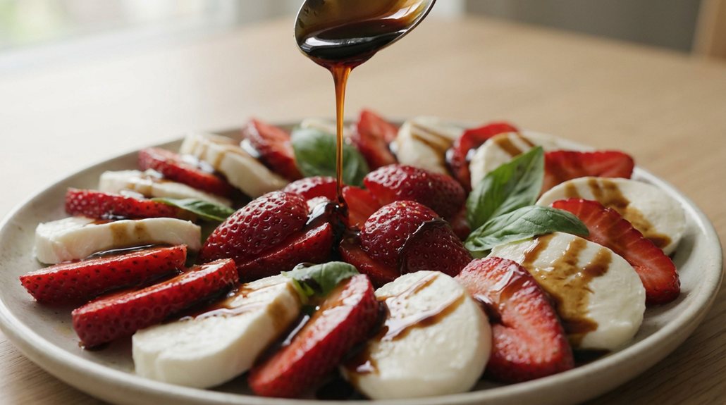 balsamic glaze enhances flavors