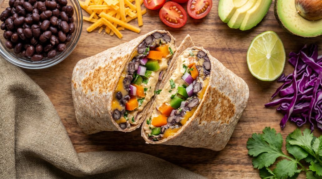 quick satisfying bean wrap