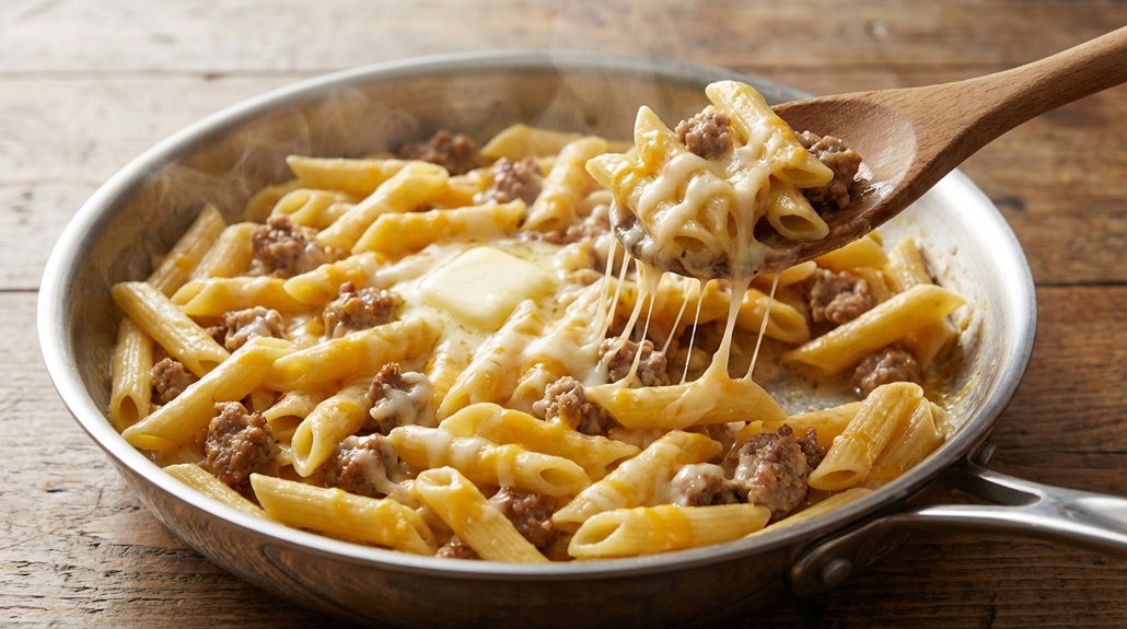 toss pasta with cheese