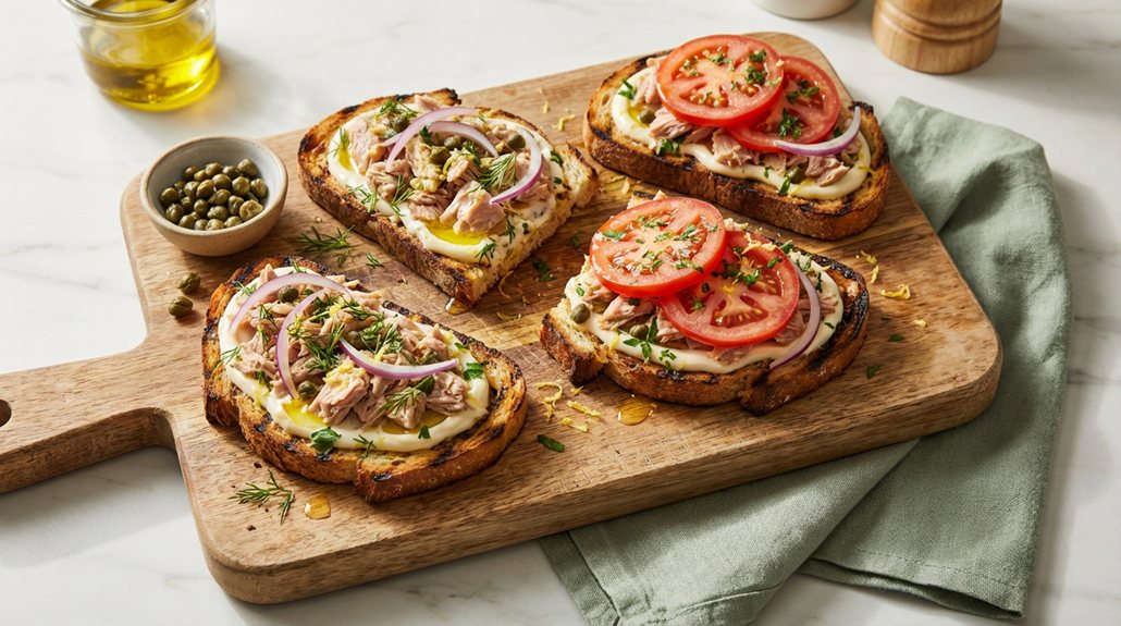 tuna toast quick comfort