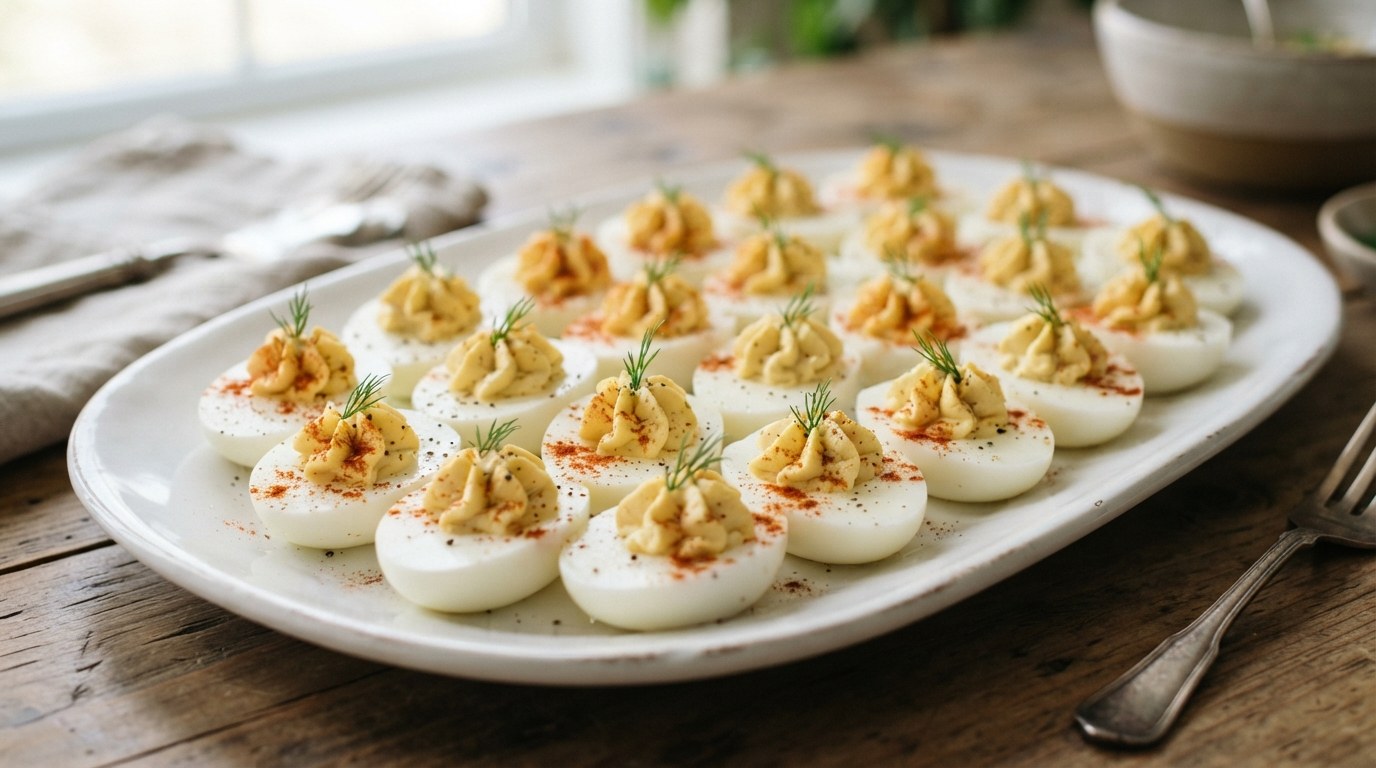 Gordon Ramsay Deviled Eggs (Creamy, No Grey Ring)